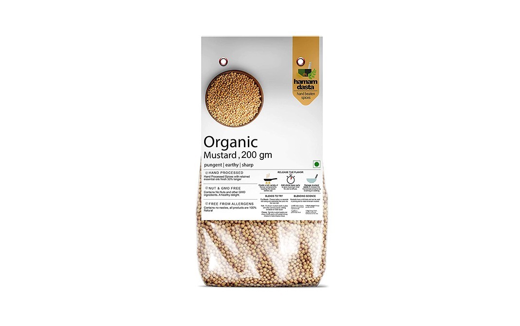 Hamam Dasta Orgnaic Mustard    Pack  200 grams